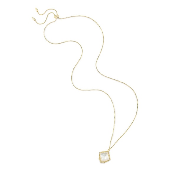 Kendra Scott Gold Kacey Ivory Pearl Necklace - Picture 4 of 7
